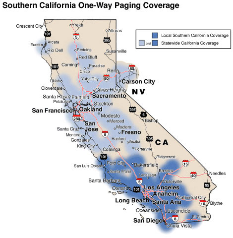 Paging Coverage Map