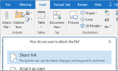 outlook attach a file