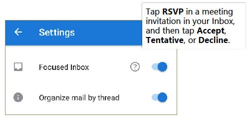 outlook mobile ios rsvp to an invitation