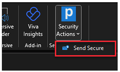 Security Actions Send Secure